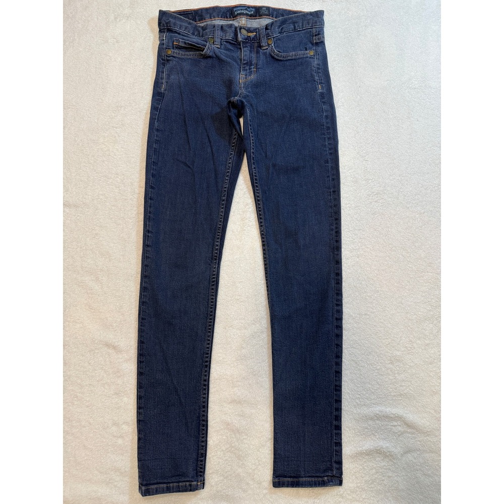 Patagonia Womens 25 Slim Fit Jeans Dark Wash Organic Cotton Stretch Denim Indigo